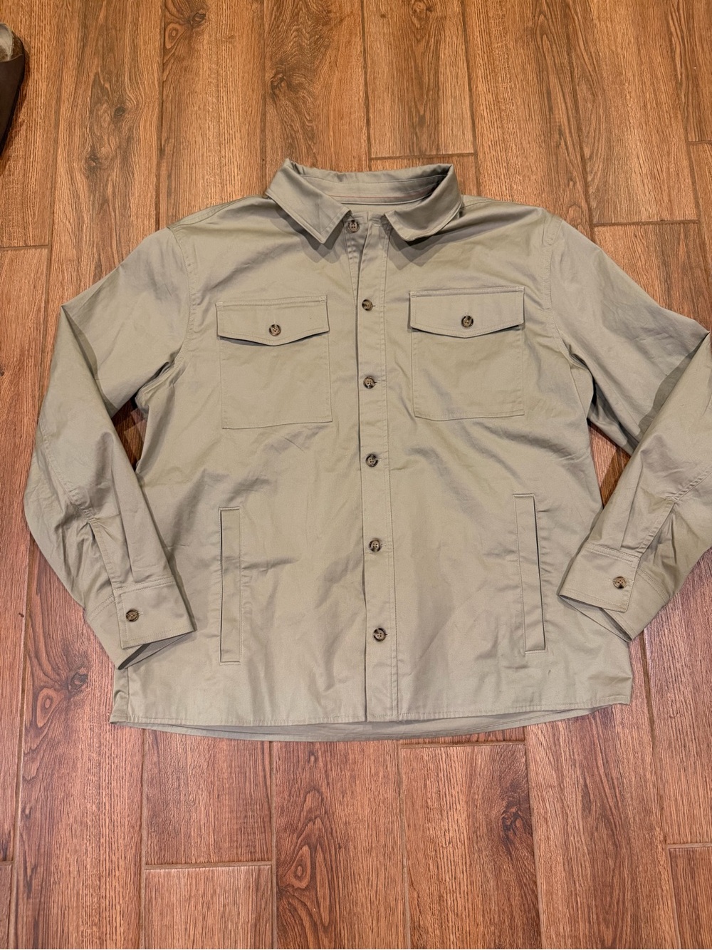 Banana Republic Men's Field Shirt Jacket - Olive Green